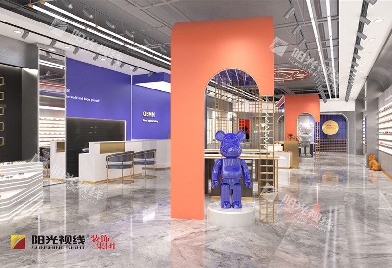河北邢臺(tái)眼鏡店輕工業(yè)風(fēng)裝修案例